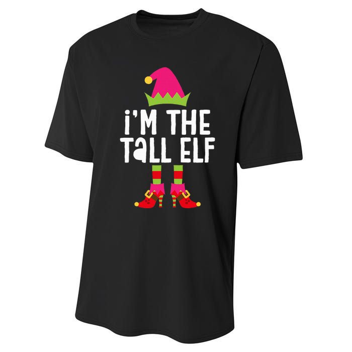 IM The Tall Elf Matching Christmas Costume Performance Sprint T-Shirt