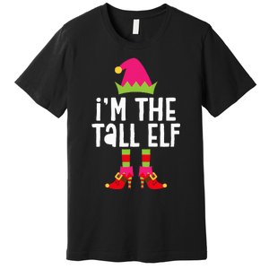 IM The Tall Elf Matching Christmas Costume Premium T-Shirt