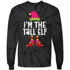 IM The Tall Elf Matching Christmas Costume Tie-Dye Long Sleeve Shirt