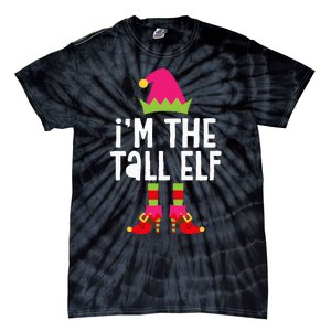 IM The Tall Elf Matching Christmas Costume Tie-Dye T-Shirt