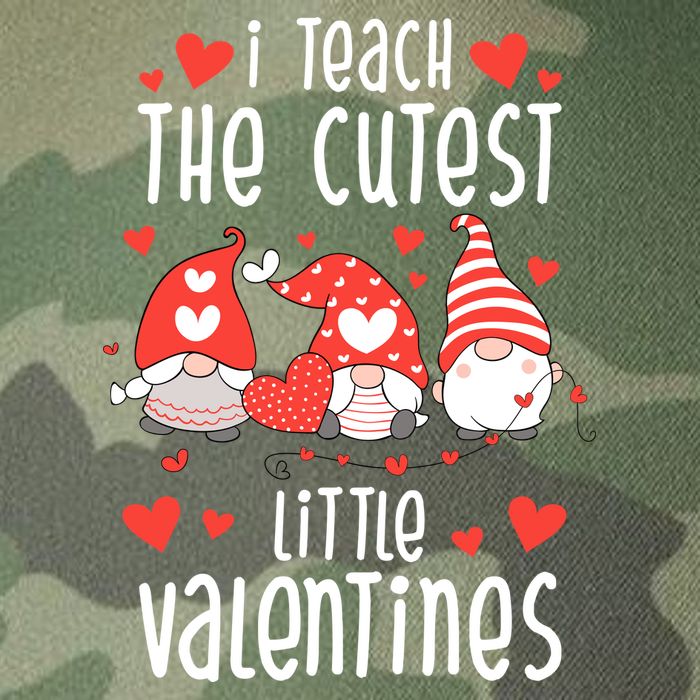 I Teach The Cutest Little Valentines Teacher Legacy Tie Dye Trucker Hat