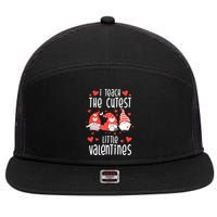 I Teach The Cutest Little Valentines Teacher 7 Panel Mesh Trucker Snapback Hat