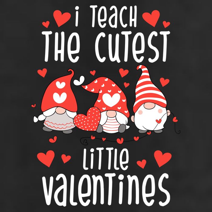 I Teach The Cutest Little Valentines Teacher 7 Panel Mesh Trucker Snapback Hat