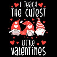 I Teach The Cutest Little Valentines Teacher 16 in Basic Backpack