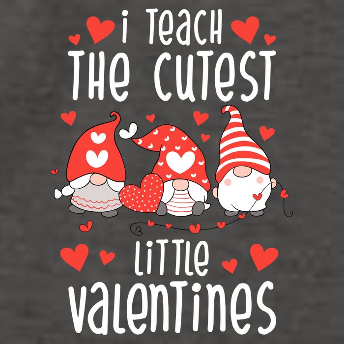 I Teach The Cutest Little Valentines Teacher Vector Backpack