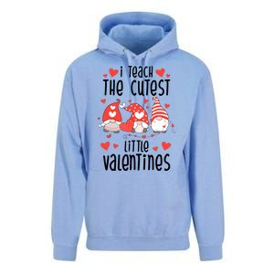 I Teach The Cutest Little Valentines Teacher Unisex Surf Hoodie