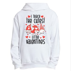 I Teach The Cutest Little Valentines Teacher Urban Pullover Hoodie