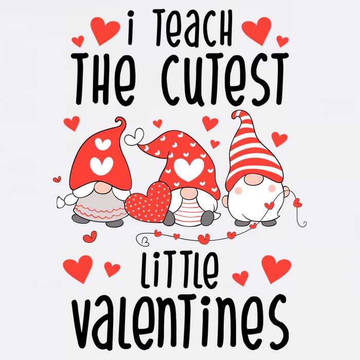 I Teach The Cutest Little Valentines Teacher Cooling Performance Long Sleeve Crew