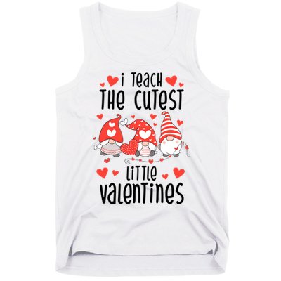 I Teach The Cutest Little Valentines Teacher Tank Top