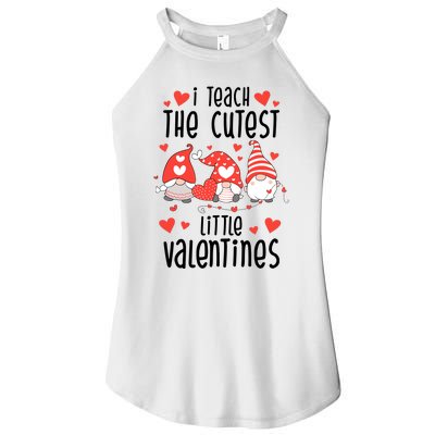 I Teach The Cutest Little Valentines Teacher Women’s Perfect Tri Rocker Tank