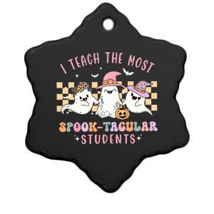 I Teach The Most Spooktacular Students Cute Ghost Halloween Cool Gift Ceramic Star Ornament