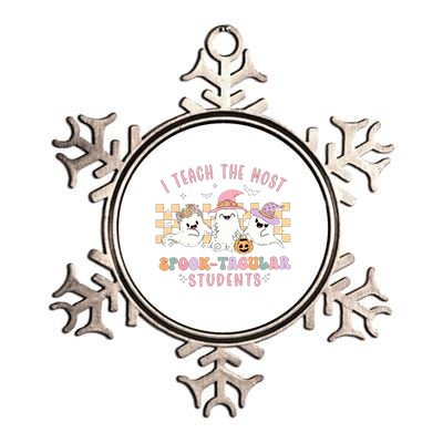 I Teach The Most Spooktacular Students Cute Ghost Halloween Cool Gift Metallic Star Ornament