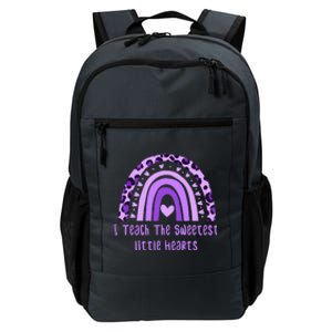 I Teach The Sweetest Hearts Rainbow Teacher Valentines Day Daily Commute Backpack