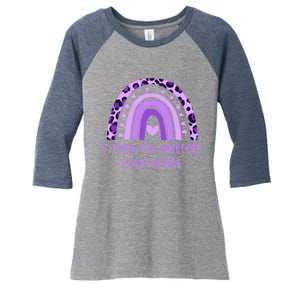 I Teach The Sweetest Hearts Rainbow Teacher Valentines Day Women's Tri-Blend 3/4-Sleeve Raglan Shirt