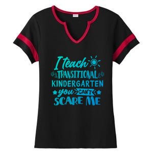 I Teach Transitional Kindergarten Teacher Team Cute Gift Ladies Halftime Notch Neck Tee