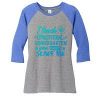 I Teach Transitional Kindergarten Teacher Team Cute Gift Women's Tri-Blend 3/4-Sleeve Raglan Shirt