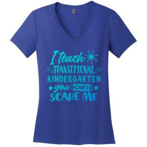 I Teach Transitional Kindergarten Teacher Team Cute Gift Women's V-Neck T-Shirt