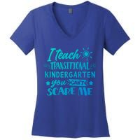 I Teach Transitional Kindergarten Teacher Team Cute Gift Women's V-Neck T-Shirt