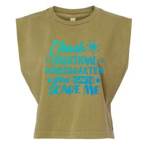 I Teach Transitional Kindergarten Teacher Team Cute Gift Garment-Dyed Women's Muscle Tee