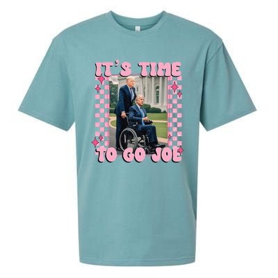 ItS Time To Go Joe Funny Trump 2024 Sueded Cloud Jersey T-Shirt