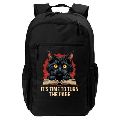 ItS Time To Turn The Page Kamala Harris Politic Supporters Daily Commute Backpack