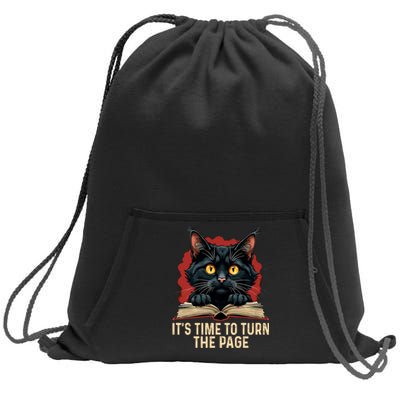 ItS Time To Turn The Page Kamala Harris Politic Supporters Sweatshirt Cinch Pack Bag