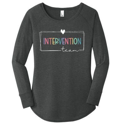 Intervention Teacher Team Early Intervention Squad Women's Perfect Tri Tunic Long Sleeve Shirt