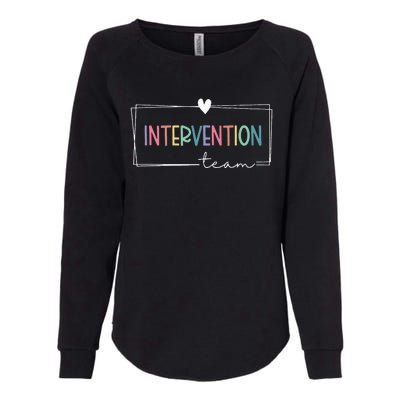 Intervention Teacher Team Early Intervention Squad Womens California Wash Sweatshirt