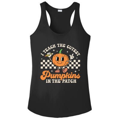 I Teach The Cutest Pumpkins In The Patch TeacherS Day Retro Ladies PosiCharge Competitor Racerback Tank