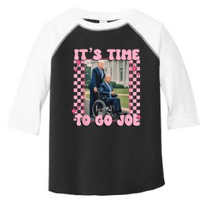 ItS Time To Go Joe Funny Trump 2024 Toddler Fine Jersey T-Shirt