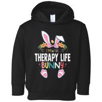 I'm The Therapy Life Bunny Easter Day Rabbit Matching Toddler Hoodie