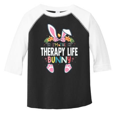 I'm The Therapy Life Bunny Easter Day Rabbit Matching Toddler Fine Jersey T-Shirt