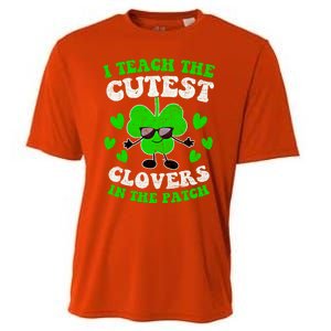 I Teach The Cutest Clovers In The Patch St Patricks Day Tees Great Gift Cooling Performance Crew T-Shirt