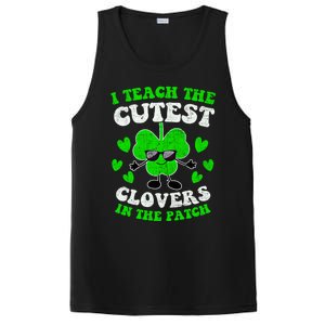 I Teach The Cutest Clovers In The Patch St Patricks Day Tees Great Gift PosiCharge Competitor Tank