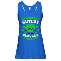 I Teach The Cutest Clovers In The Patch St Patricks Day Tees Great Gift Ladies Essential Flowy Tank