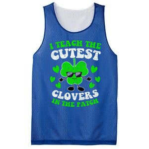 I Teach The Cutest Clovers In The Patch St Patricks Day Tees Great Gift Mesh Reversible Basketball Jersey Tank