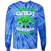 I Teach The Cutest Clovers In The Patch St Patricks Day Tees Great Gift Tie-Dye Long Sleeve Shirt