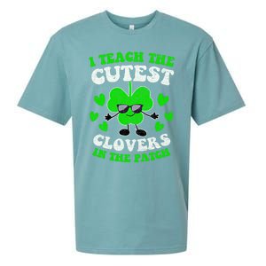 I Teach The Cutest Clovers In The Patch St Patricks Day Tees Great Gift Sueded Cloud Jersey T-Shirt