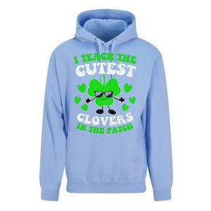 I Teach The Cutest Clovers In The Patch St Patricks Day Tees Great Gift Unisex Surf Hoodie