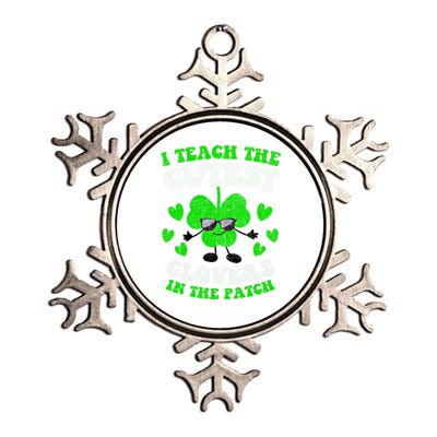 I Teach The Cutest Clovers In The Patch St Patricks Day Tees Great Gift Metallic Star Ornament