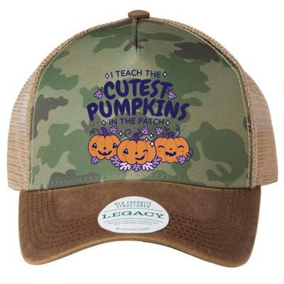 I Teach The Cutest Pumpkins In The Patch Legacy Tie Dye Trucker Hat