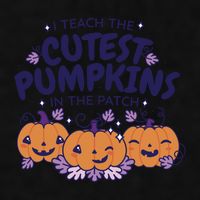 I Teach The Cutest Pumpkins In The Patch Ladies PosiCharge Tri-Blend Wicking Tank