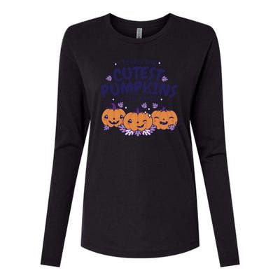 I Teach The Cutest Pumpkins In The Patch Womens Cotton Relaxed Long Sleeve T-Shirt