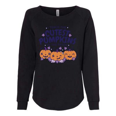 I Teach The Cutest Pumpkins In The Patch Womens California Wash Sweatshirt