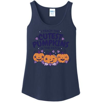 I Teach The Cutest Pumpkins In The Patch Ladies Essential Tank