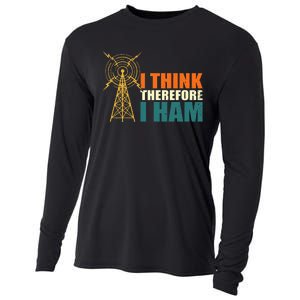 I Think Therefore I Ham Cooling Performance Long Sleeve Crew