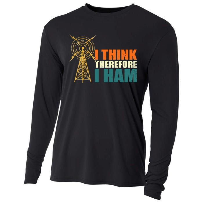 I Think Therefore I Ham Cooling Performance Long Sleeve Crew