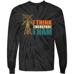 I Think Therefore I Ham Tie-Dye Long Sleeve Shirt