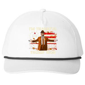 IM Thankful Trump Won Thanksgiving Turkey Snapback Five-Panel Rope Hat