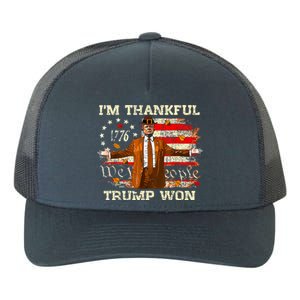 IM Thankful Trump Won Thanksgiving Turkey Yupoong Adult 5-Panel Trucker Hat